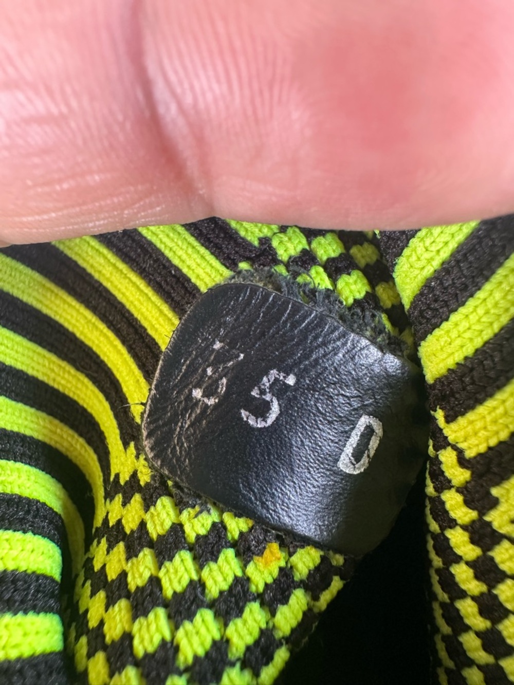 Balmain Neon Lime Knit Slip-On Sock Sneaker - Picture 4 of 7